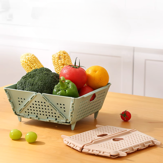 Foldable fruit and vegetable basket